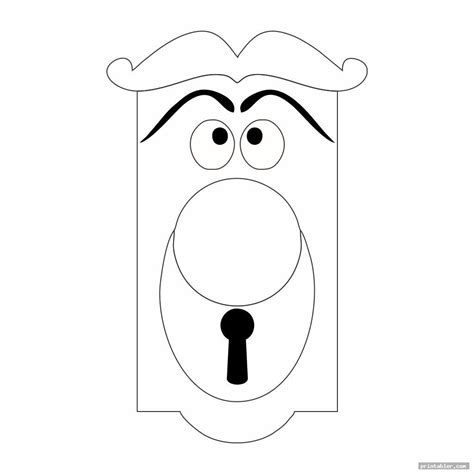 Printable Alice in Wonderland Door Knob - Gridgit.com