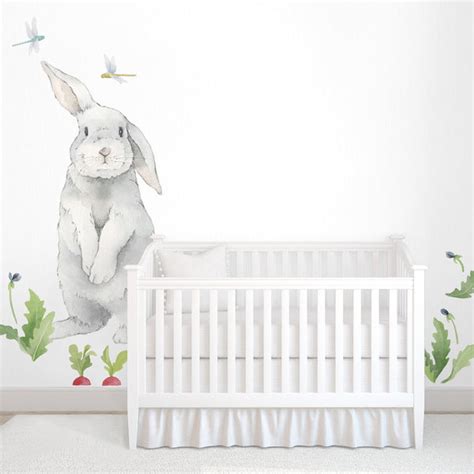 Big Bunny Wall Decal | Bunny Wall Art Stickers – Project Nursery