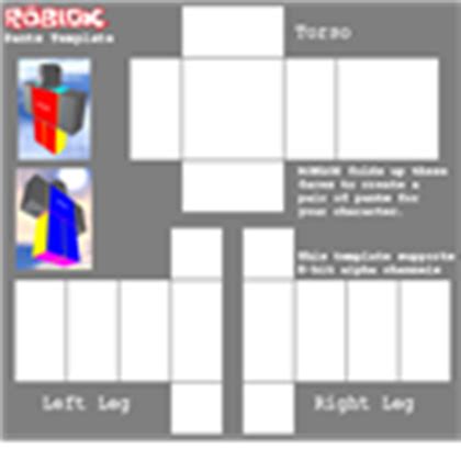 Roblox Pants Template Transparent Background