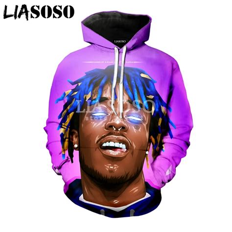 LIASOSO Winter New Fashion Men Women 3D Print Rapper Lil Uzi Vert Hoodie Long Sleeve Sweatshirt ...