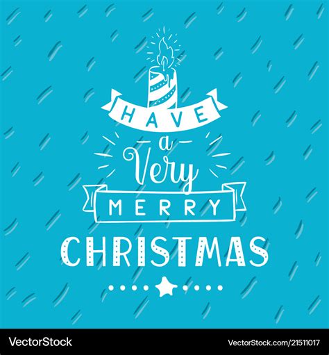 Merry christmas typography Royalty Free Vector Image