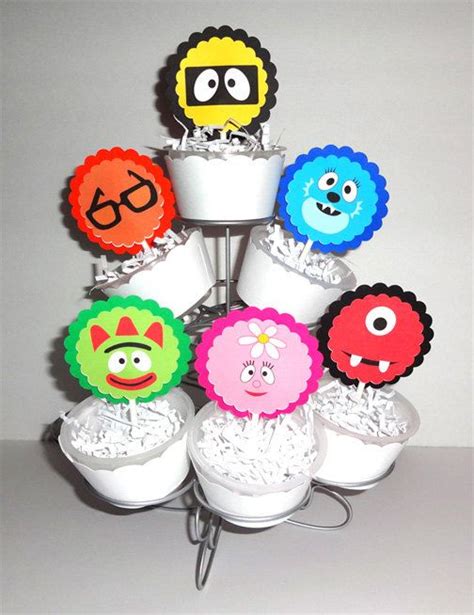 Yo Gabba Gabba Cupcake Toppers by SilverOrchidGraphics on Etsy | Circus cupcakes, Etsy, Cupcake ...