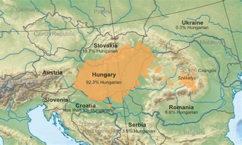 Where The Hungarian Language is Spoken Compared to Elevation [OC ...