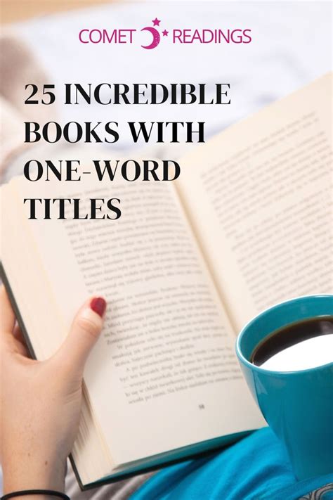 25 Incredible Books with One Word Titles