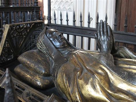 Margaret Beaufort's tomb in the south aisle of the Henry VII Lady Chapel in Westminster Abbey ...