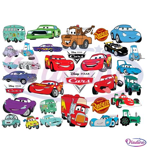 Cars Bundle Svg Digital, Cars Disney Svg, McQueen Svg, Lightning Svg