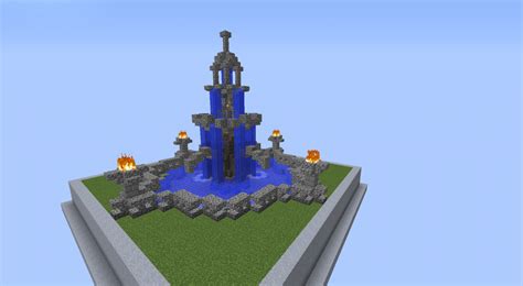 Medieval/Rustic/Fantasy fountain + Schematic download Minecraft Map