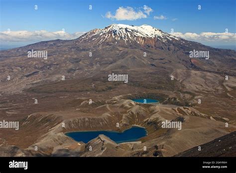 Volcanic landscape in Tongariro National Park in New Zealand Stock Photo - Alamy