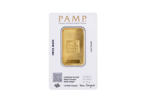 1 oz Gold Bar - Pamp Suisse - The Coin Hunter