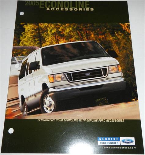 Purchase 2005 FORD ECONOLINE ACCESSORIES BROCHURE in Clawson, Michigan, US, for US $6.99