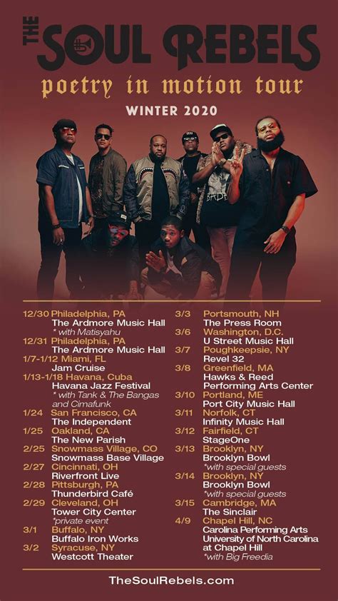 The Soul Rebels Announce ‘Poetry in Motion’ Winter Tour - DOPECAUSEWESAID