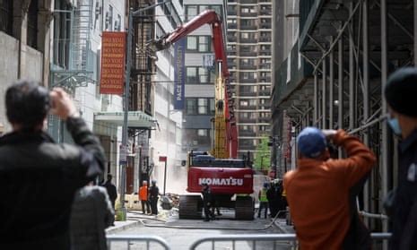 Cats reunited with owner after New York City building collapse | New York | The Guardian