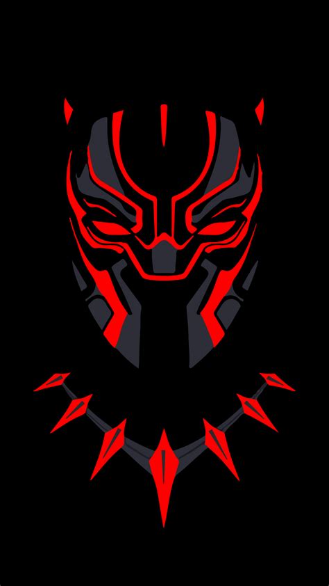 Black Panther Wallpaper 4K, Minimal art, Marvel Superheroes