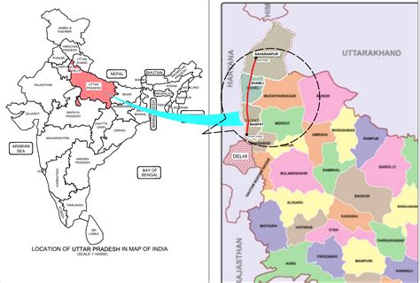 Where Is Saharanpur In India Map - United States Map