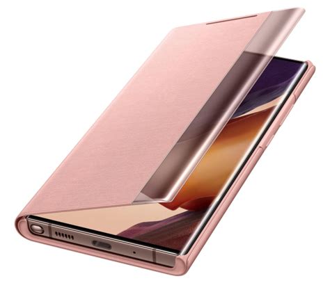 Samsung Clear view cover Galaxy Note 20 ultra Copper Brown - Etui i ...