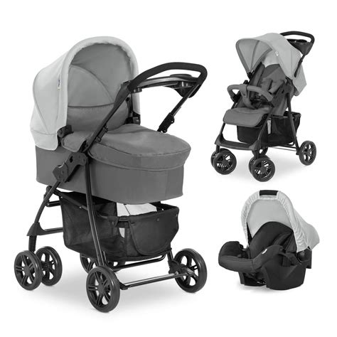 Buy Hauck Pushchair Travel System Shopper Trio Set/Up to 25 Kg/Pram with Mattress/Infant Car ...