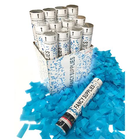 12" Blue Confetti Cannon For Sale Online | Sparklers.us