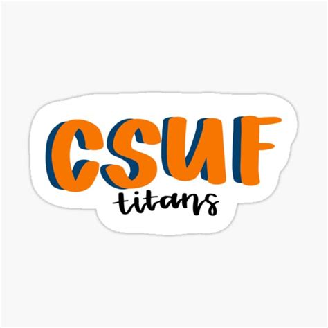 "CSUF titans" Sticker for Sale by ayemelung | Redbubble