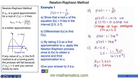 Newton-Raphson Method - Mr-Mathematics.com