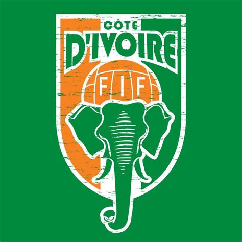 ivory-coast-shirt-les-elephants | Les éléphants, Fantasy logo, Ivory coast