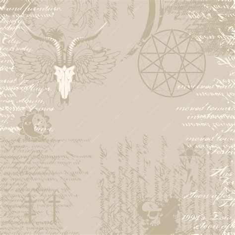 Premium Vector | Background with occult symbols