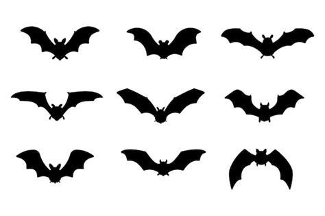 Premium Vector | Bat vampire. scary ghost bat silhouette Flying out to suck blood on Halloween.