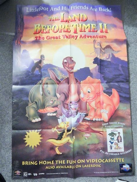 LAND BEFORE TIME II (ANIMATED FEATURE FILM) (VIDEO DEALER 40 X 27 ...