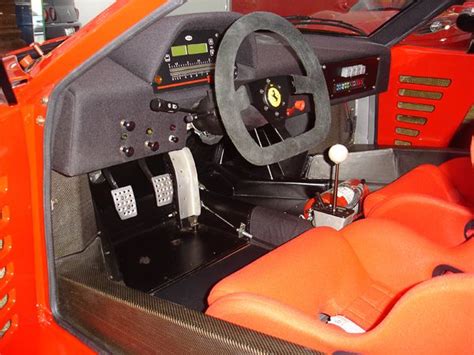 Ferrari F40 LM Competizione interior digital dash closeup Serial Number ...