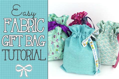 Quick & Easy Drawstring Gift Bag Tutorial - Alanda Craft