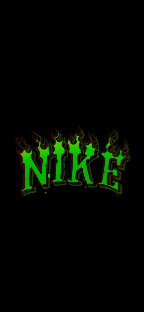 Black Nike Wallpaper with Flame Logo - iPhone Nike Wallpapers HD