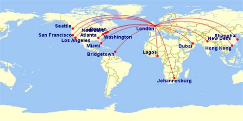 Virgin Atlantic Airways Worldwide Route Maps and Fleet Types