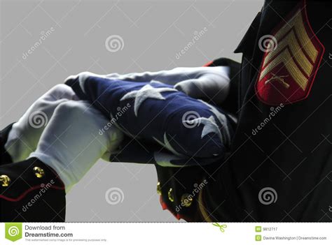 American Flag Folding Ceremony Stock Image - Image of patriotic, honoring: 9812717