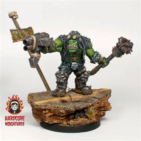 Aliexpress.com : Buy [Loong Way Miniatures] Hardcore Miniatures Orc Leader 45mm Resin Miniature ...