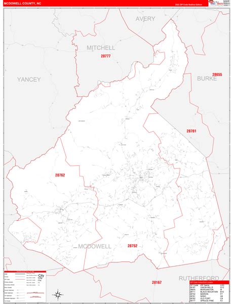 Maps of McDowell County North Carolina - marketmaps.com