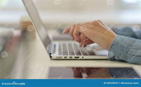 African Woman Typing on Laptop, Side View Stock Footage - Video of ...