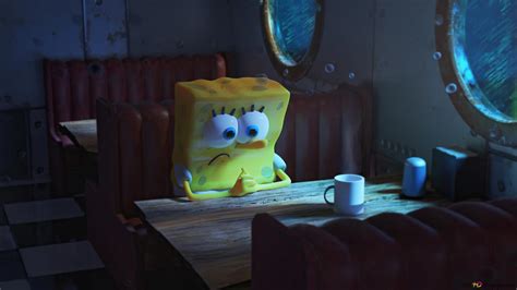 Spongebob Sitting Alone