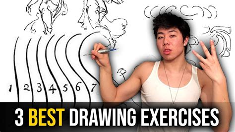 3 Best Drawing Exercises to Improve Your Art (DYNAMIC LINES INSTANTLY- AT ANY LEVEL!) - YouTube