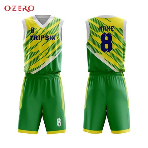 latest basketball jersey design color green, basketball jersey uniform design green-in ...