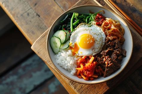 Premium Photo | Bibimbap popular korean dish