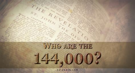 Who are the 144,000? - Zeteo 3:16