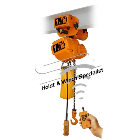 1 Ton Chain Hoist w/ Motorized Trolley & Remote Control (10m)