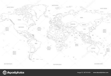 World Political Map Outline