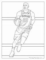 20 LeBron James Coloring Pages Free PDF Printables sketch template