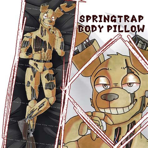 FNAF Body Pillow Dakimakura, Springtrap, William Afton, FNAF 3 - Etsy