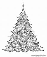 Christmas Tree Coloring Pages  Free Printable sketch template