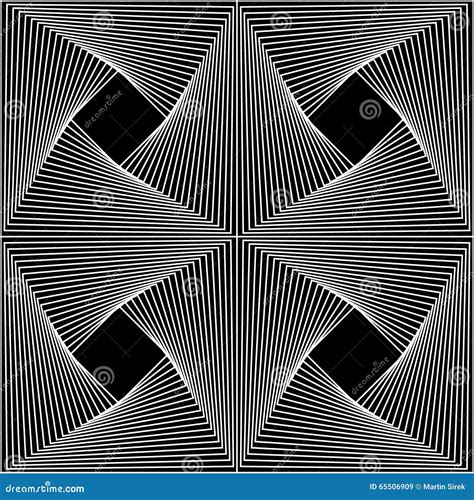 Vector Modern Seamless Geometry Pattern Line Art, Black And White ...