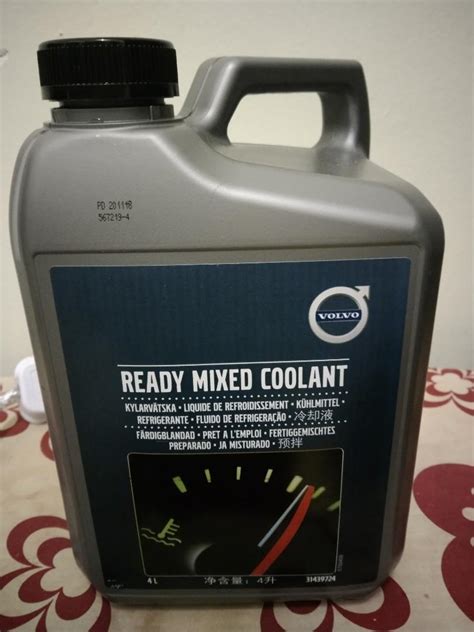 Coolant Volvo 4liter & 1liter, Auto Accessories on Carousell