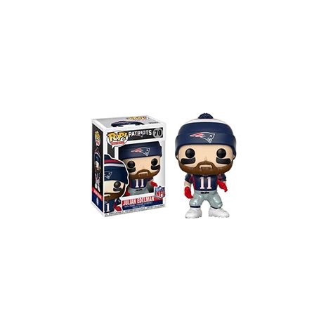 Funko POP NFL Figura de vinilo Julian Edelman, Patriots Home ( 20294)