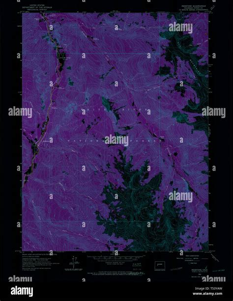 Map of redstone colorado hi-res stock photography and images - Alamy