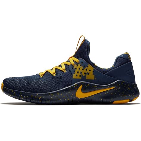 Nike Michigan Wolverines Navy/Maize Free TR V8 Shoes